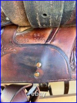 16 Circle Y Park and Trail Western Saddle- Gorgeous tooling