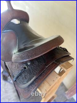 16 Circle Y Park and Trail Western Saddle- Gorgeous tooling