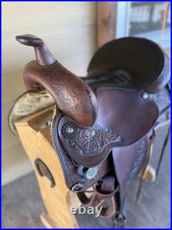 16 Circle Y Park and Trail Western Saddle- Gorgeous tooling