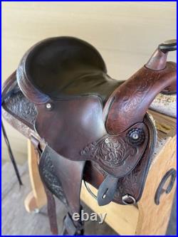 16 Circle Y Park and Trail Western Saddle- Gorgeous tooling