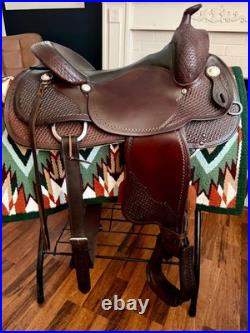 16 Crates Reining Saddle In Beautiful Condition Horse Show