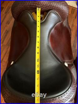 16 Crates Reining Saddle In Beautiful Condition Horse Show