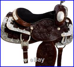 16 Custom Royal Show Parade Western Horse Leather Saddle Lots Of Silver