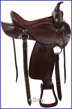 16 Custom Western Pleasure Trail Cowboy Horse Leather Saddle Tack Set