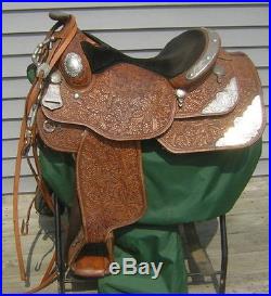 16 Dale Chavez Equitation Seat Horse Saddle Bridle Reins Sterling Silver Trim