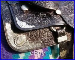 16 Dale Chavez black western show saddle