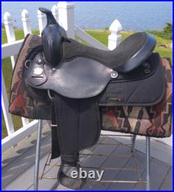 16'' FQH BARS FABTRON #7107 Western Trail saddle LEATHER/CORDURA USA