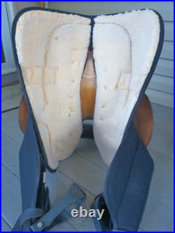16'' FQH BARS FABTRON #7107 Western Trail saddle LEATHER/CORDURA USA