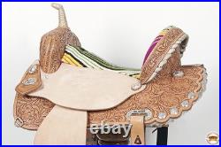 16 In Flex Tree Western Horse Saddle American Leather Trail Barrel
