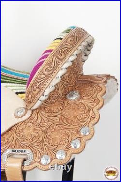 16 In Flex Tree Western Horse Saddle American Leather Trail Barrel