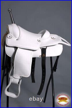 16 In Hilason Custom Designed Rare Western Trick Riding Saddle
