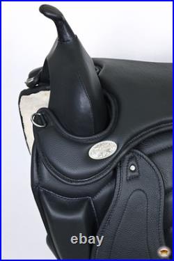 16 In Horse English Treeless Saddle Hilason Endurance Trail Leather