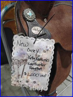 16 Inch Circle Y Barrel Saddle. Kelly Kaminski New Frontier Roughout 16 Inch Circle Y Barrel Saddle. Kelly Kaminski New Frontier Roughout