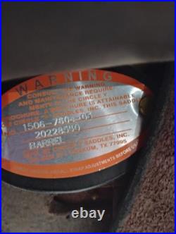 16 Inch Circle Y Barrel Saddle. Kelly Kaminski New Frontier Roughout