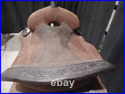 16 Inch Circle Y Barrel Saddle. Kelly Kaminski New Frontier Roughout