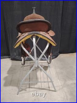 16 Inch Circle Y Barrel Saddle. Kelly Kaminski New Frontier Roughout