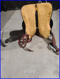 16 Inch Circle Y Barrel Saddle. Kelly Kaminski New Frontier Roughout