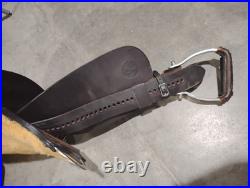 16 Inch Circle Y Barrel Saddle. Kelly Kaminski New Frontier Roughout