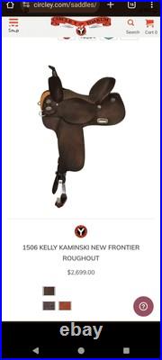 16 Inch Circle Y Barrel Saddle. Kelly Kaminski New Frontier Roughout