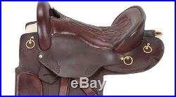 16 Inch Classic Distance Rider Endurance Saddle Dark Oil Leather Wide Tree
