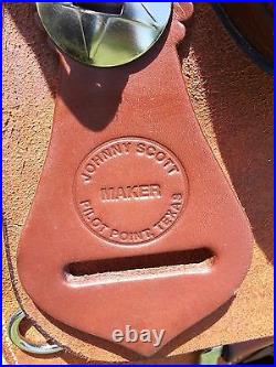 16 Johnny Scott Ranch Cutting Saddle (Made in Texas) Cutter