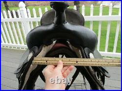 16'' KING SERIES #201 Black Southwest western saddle & matching Pad FQHB