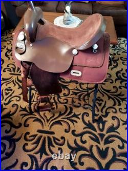 16 King Series 7 Gullet Trail or Barrel Western Saddle With Big Horn Fenders