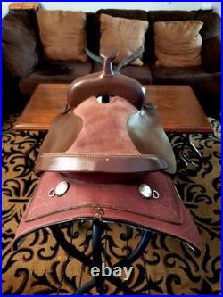 16 King Series 7 Gullet Trail or Barrel Western Saddle With Big Horn Fenders