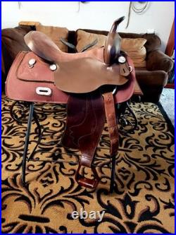 16 King Series 7 Gullet Trail or Barrel Western Saddle With Big Horn Fenders