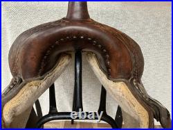 16 Maverick by Longhorn Western Pleasure Saddle with silver/chrome details