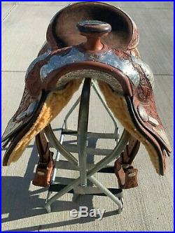 16 Seat Original Billy Cook Show Saddle Sulphur OK