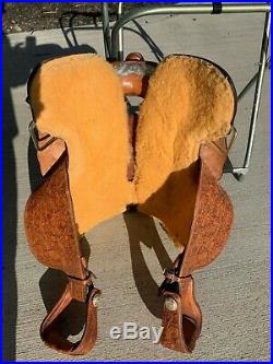 16 Seat Original Billy Cook Show Saddle Sulphur OK