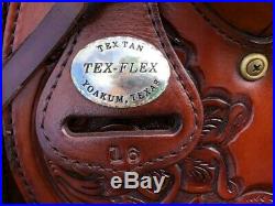 16 Tex Tan TEX FLEX Western Horse Saddle Light Weight