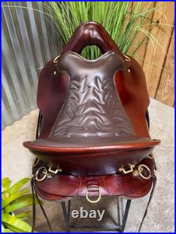 16 Tucker River Plantation Endurance Saddle Medium Tree 136 Excellent Cond