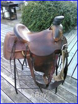 16 Used Handmade Nevada Saddle Company Matt Plumlee Ranch Roping Saddle
