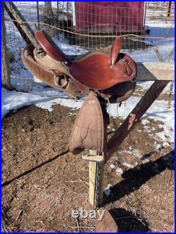 16 Used brown Inch National Bridle Tennessean GaitedTrail Saddle