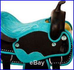 16 Western Synthetic Pleasure Trail Show Horse Saddle Tack Set New