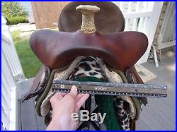 16'' brown big horn #232 western barrel/trail saddle Cordura & Leather QHB