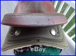 16'' brown big horn #232 western barrel/trail saddle Cordura & Leather QHB