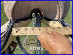 16 light rough out Western training saddle withsuede seat NWOT