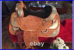 16 used Silver Mesa Show Saddle with Black seat