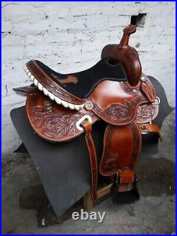16'' western barrel racing Saddle with antic finished