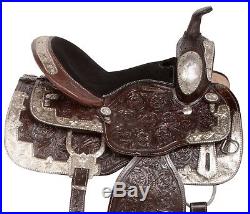 17 18 Show Western Leather Silver Parade Trail Horse Saddle Tack Premium