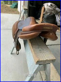 17.5 CWD Saddle in good condition, comes with stirrup leathers
