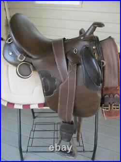 17'' Australian Saddle With horn leathers & stirrups girths FQH BARS
