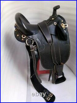 17 Australian Stock saddle full black leather with full accessories