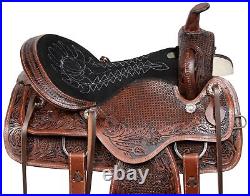 17 Beautiful Western Barrel Antique Premium Leather Horse Saddle Tack