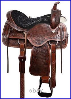 17 Beautiful Western Barrel Antique Premium Leather Horse Saddle Tack