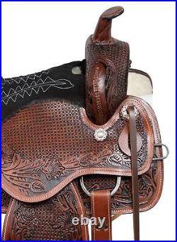 17 Beautiful Western Barrel Antique Premium Leather Horse Saddle Tack