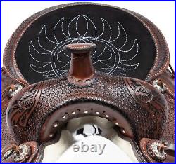 17 Beautiful Western Barrel Antique Premium Leather Horse Saddle Tack